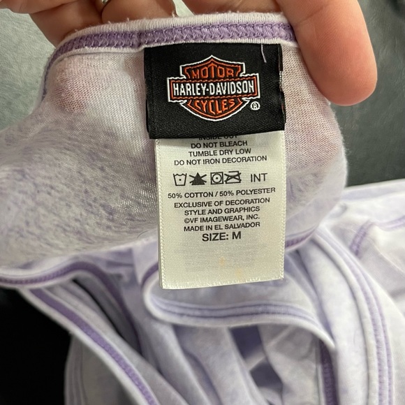 Harley Davidson light purple tank top - Picture 5 of 8
